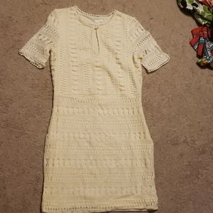 H&M keyhole ivory lace dress. NWT